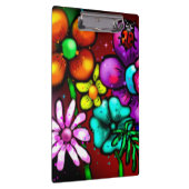 Graffiti-stijl bloemen lieveheersbeestje klembord (Rechts)