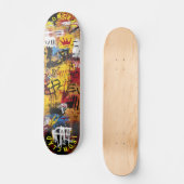 Graffiti stijl Bold Abstract Design & Urban Vibe Persoonlijk Skateboard (Voorkant)