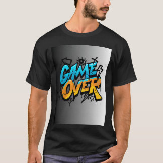 Graffiti stijl Game Over Illustratie vrienden cade T-shirt