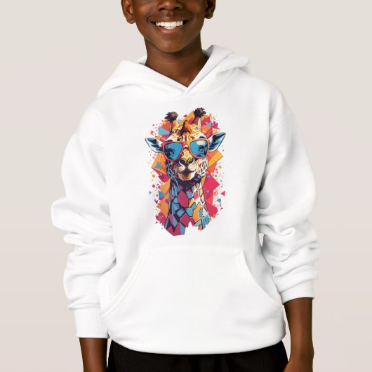 Graffiti stijl Giraffe Portret-58567 (Voorkant)