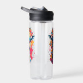 Graffiti stijl Giraffe Portret-58567 Waterfles (Rechts)