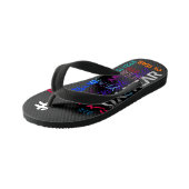 Graffiti-stijl Herhalend Ox 2021 Toddler FF Kinder Teenslippers (Schuin)