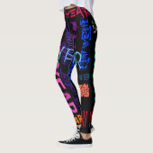 Graffiti-stijl Herhalend Rat Jaar Z Birthday L Leggings (Links)