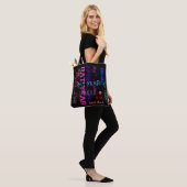 Graffiti stijl Herhalend Rat Jaar Zodiac Birthday Tote Bag (Op model)