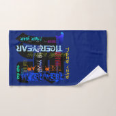 Graffiti stijl Herhalend Tiger Year 2022 Bath TS Bad Handdoek (Handdoek)