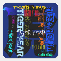 Graffiti-stijl Herhalend Tijger 2022 SqS