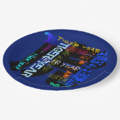 Graffiti stijl Herhalend Tijger Jaar 2022 PPP Papieren Bordje (Gekanteld)