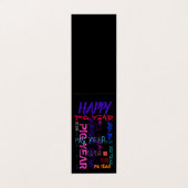 Graffiti-stijl Herhalend varkensjaar 2019 gevouwen Visitekaartje (Buitenkant ongevouwen)