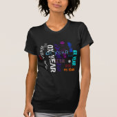 Graffiti stijl Herhalende Ox Jaar 2021 Vrouwen B T T-shirt (Voorkant)