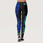 Graffiti stijl Herhaling konijnenjaar 2023 L Leggings (Achterkant)