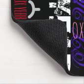 Graffiti stijl Herhaling Muismat Ox jaar 2021 (Hoek)