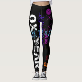Graffiti stijl Herhaling Ox 2021 Birthday WL Leggings