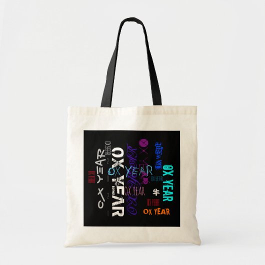 Graffiti-stijl Herhaling Ox 2021 BTB Tote Bag (Voorkant)