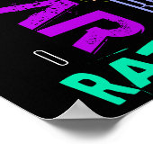 Graffiti-stijl Herhaling Rat Metal 2020 P Poster (Hoek)