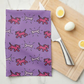 Graffiti stijl Honden Botten Kleur Handdoek 2 kiez (Quarter Fold)