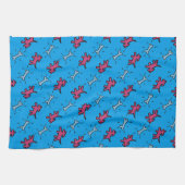 Graffiti stijl Honden Botten Kleur Handdoek 3 kiez (Horizontaal)