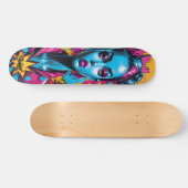 Graffiti stijl hoofd persoonlijk skateboard (Horizontaal)