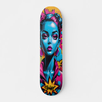 Graffiti stijl hoofd persoonlijk skateboard
