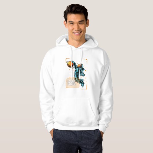 Graffiti stijl Ik heb meer ruimte basketbal nodig Hoodie (Voorkant volledig)