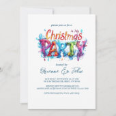 Graffiti Stijl Kerstmis in Juli Feest Kaart (Voorkant)