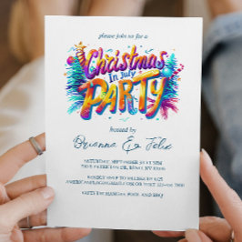 Graffiti Stijl Kerstmis in Juli Feest Kaart