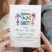 Graffiti Stijl Kerstmis in Juli Feest Kaart