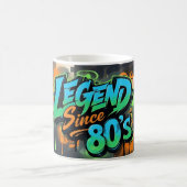 Graffiti-stijl "Legend Since 80's" Koffie Mok (Center)