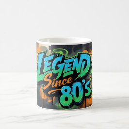 Graffiti-stijl "Legend Since 80's" Koffie Mok