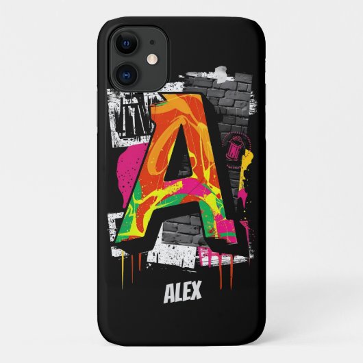  Graffiti stijl letter "A" Graphic Case-Mate iPhone Case (Achterkant)