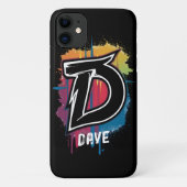 Graffiti stijl letter "D" monogrammed  Case-Mate iPhone Case (Achterkant)