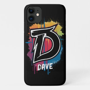 Graffiti stijl letter "D" monogrammed  Case-Mate iPhone Case