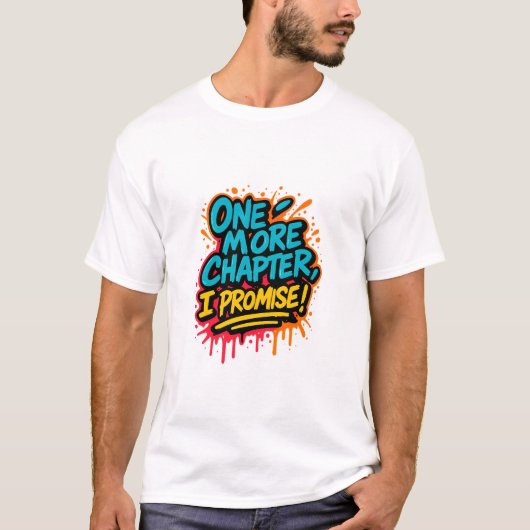Graffiti-stijl lezen Quote T-shirt / Book Lover Gi (Voorkant)