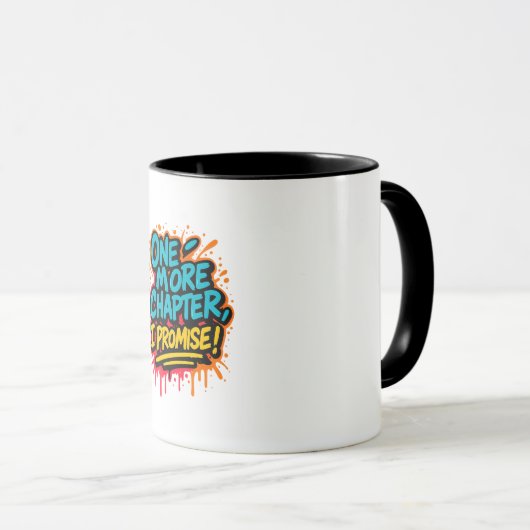 Graffiti-stijl lezen Quote T-shirt / Book Lover Gi Mok (Voorkant rechts)
