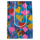 Graffiti Stijl Liefde Gift Zak Medium Cadeauzakje (Achterkant)