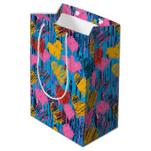 Graffiti Stijl Liefde Gift Zak Medium Cadeauzakje (Achterkant Gekanteld)