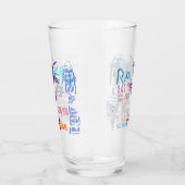 Graffiti-stijl Rat Chinees jaar Zodiabeglas Glas (Rechts)