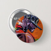 Graffiti stijl skateboarder kerel ronde button 5,7 cm (Voorkant /achterkant)
