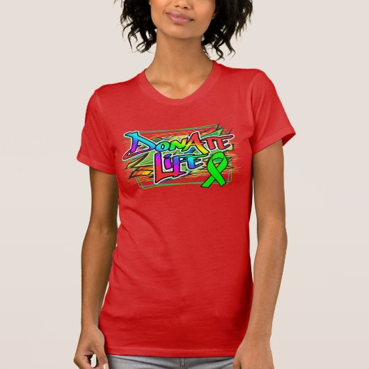 Graffiti Stijl T-Shirt ter bevordering van het org (Voorkant)