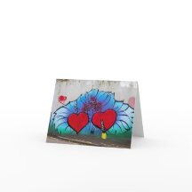 Graffiti stijl Valentijn kaart