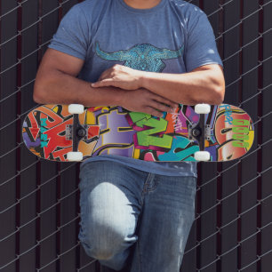 Graffiti-stijl voor skateboard met naam