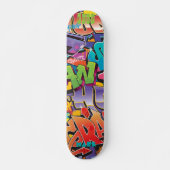 Graffiti-stijl voor skateboard met naam (Voorkant)