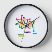 Graffiti Stijl Wandklok (Voorkant)
