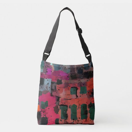 Graffiti stijlkleurige Abstracte kunst Tote Bag (Voorkant)