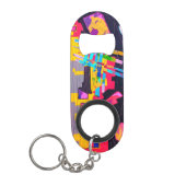 Graffiti-stijlpatroon Mini Flessenopener (Voorkant)