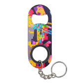 Graffiti-stijlpatroon Mini Flessenopener (Achterkant)