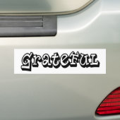 Graffiti-stijltypografie met Gezegde Bumpersticker (Op auto)