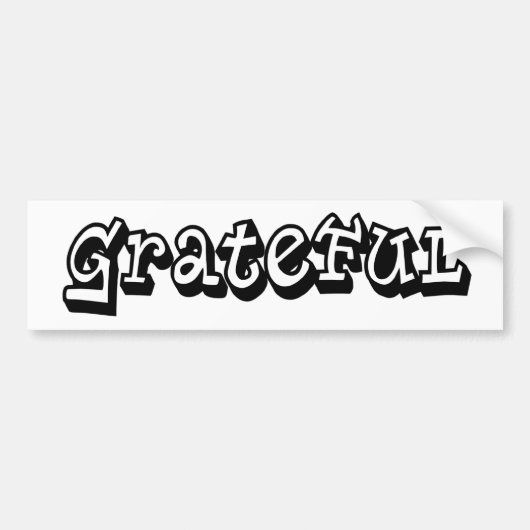 Graffiti-stijltypografie met Gezegde Bumpersticker (Voorkant)