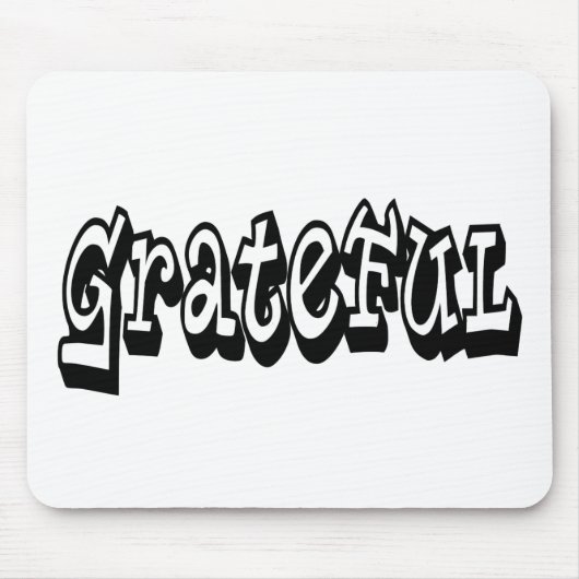 Graffiti-stijltypografie met Gezegde Muismat (Voorkant)