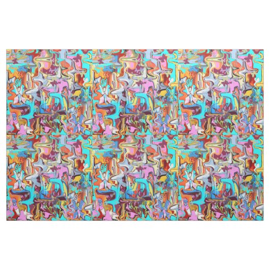 Graffiti Stof (Yard (91,4 cm))
