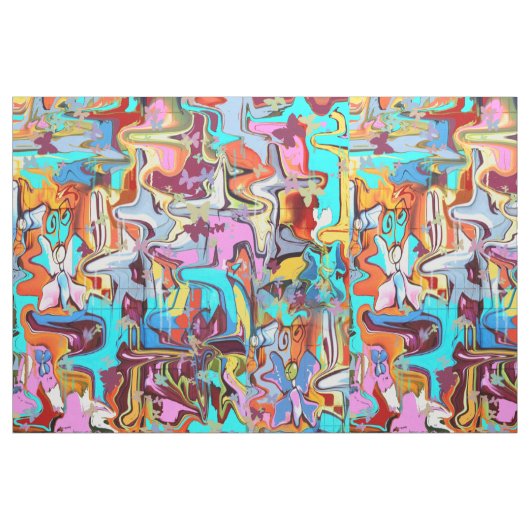 Graffiti Stof (Fat Quarter)